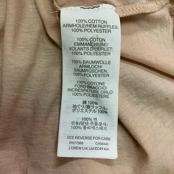 J.Crew Ruffle Sleeve Blouse, Blush Pink - Picture 6 of 6